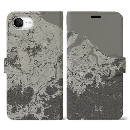 【伊勢（三重県）】地図柄iPhoneケース（手帳タイプ）