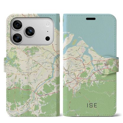 【伊勢（三重県）】地図柄iPhoneケース（手帳タイプ）