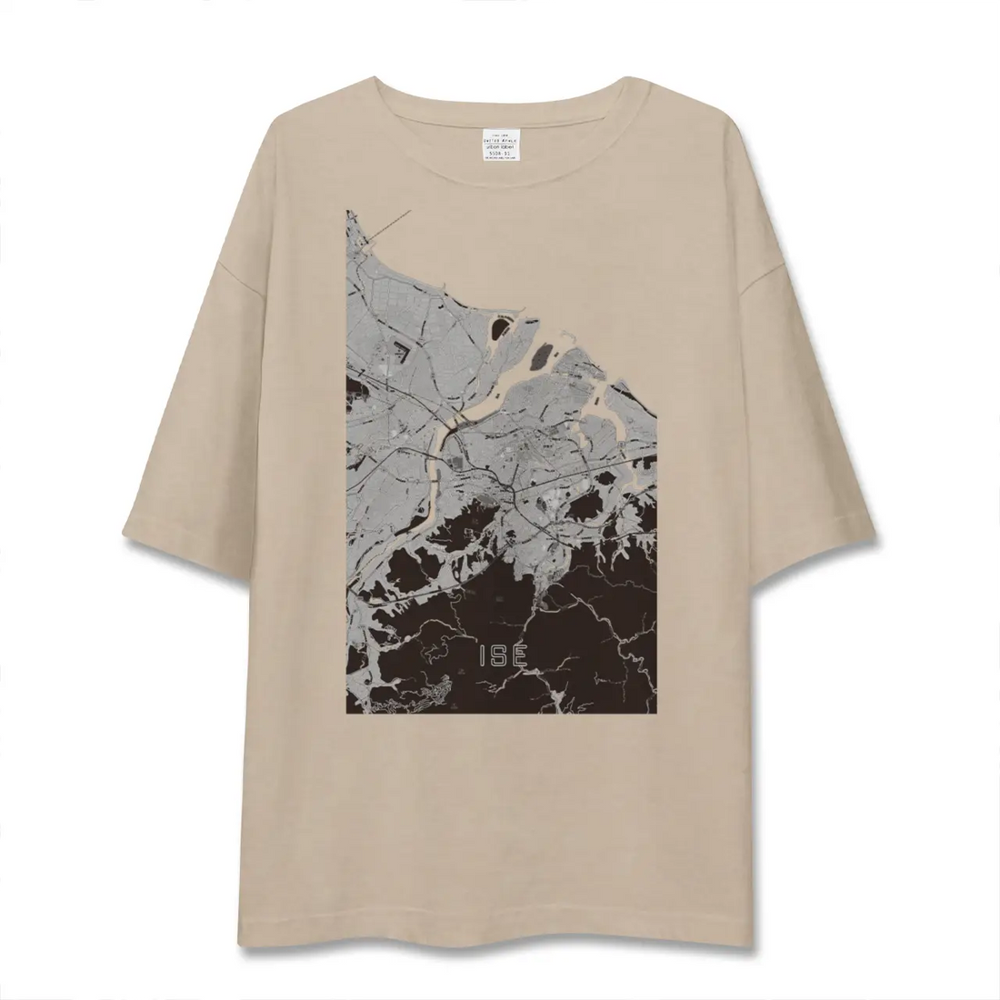【伊勢（三重県）】地図柄ビッグシルエットTシャツ