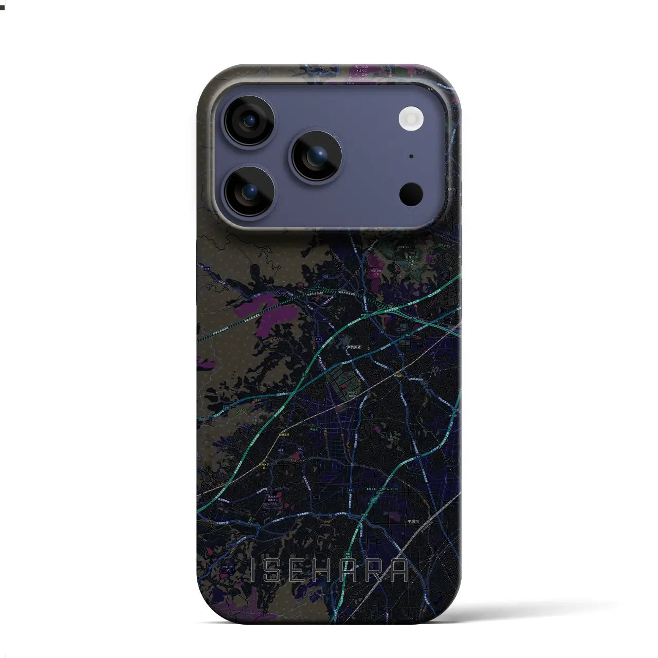 【伊勢原（神奈川県）】地図柄iPhoneケース（バックカバータイプ）