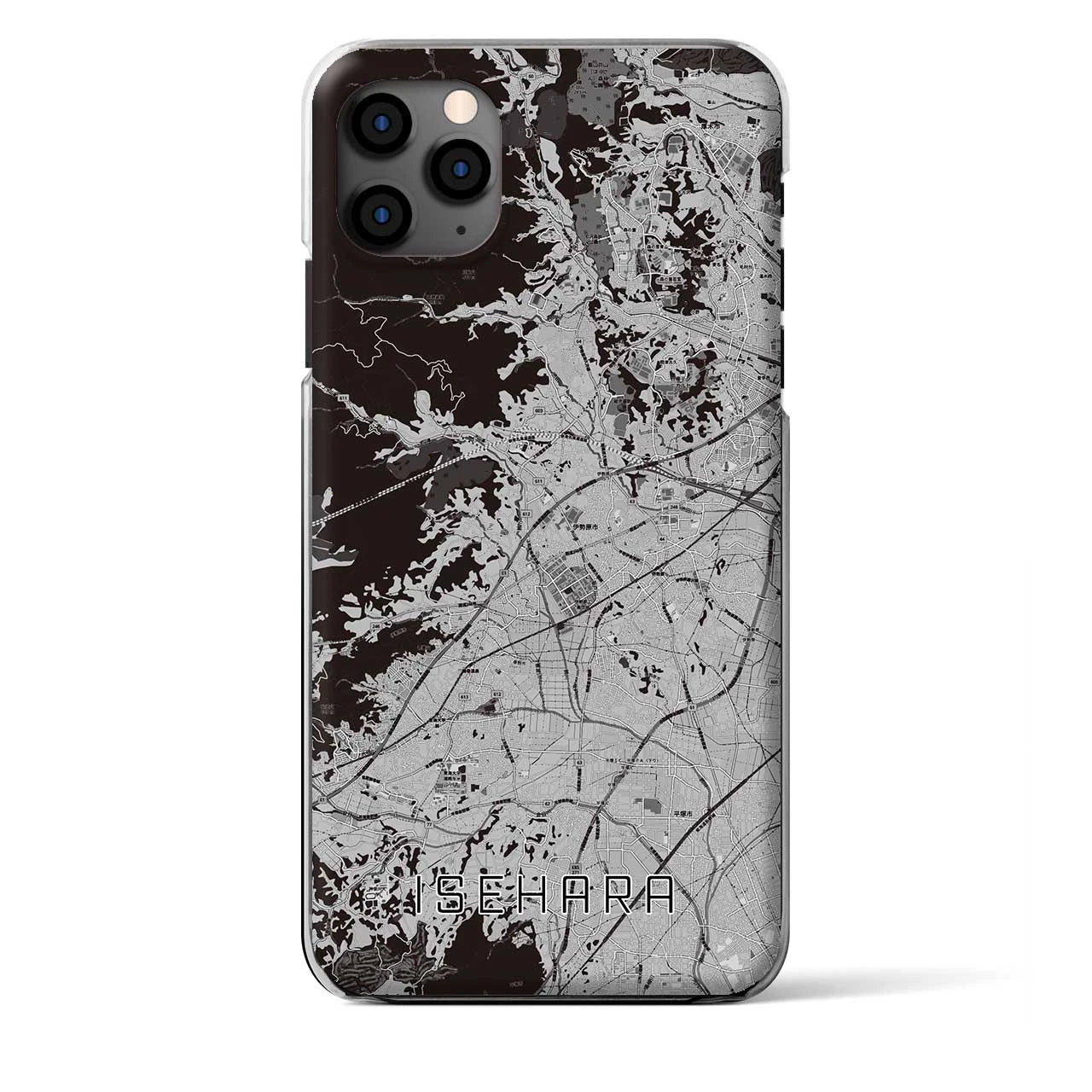 【伊勢原（神奈川県）】地図柄iPhoneケース（クリアタイプ）