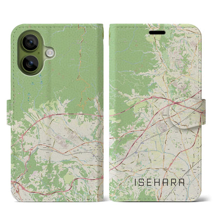 【伊勢原（神奈川県）】地図柄iPhoneケース（手帳タイプ）