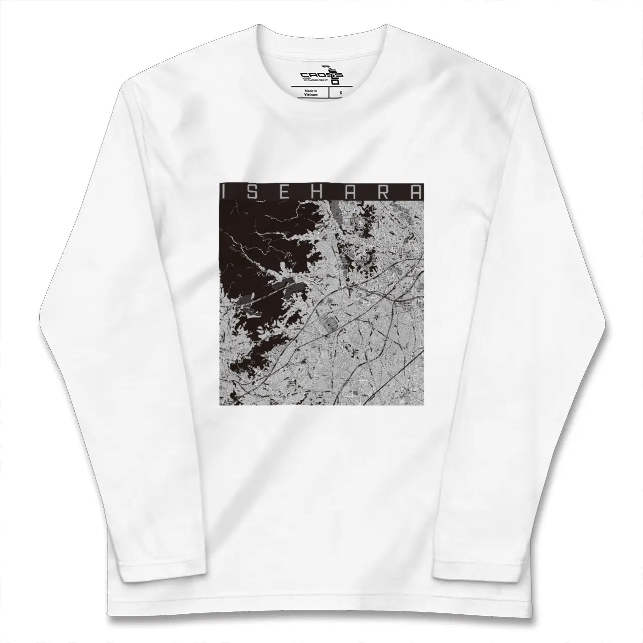 【伊勢原（神奈川県）】地図柄ロングスリーブTシャツ