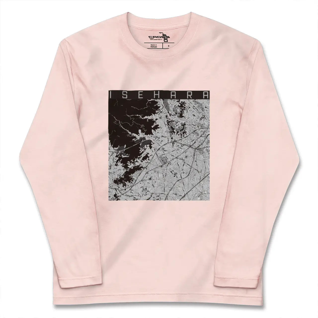 【伊勢原（神奈川県）】地図柄ロングスリーブTシャツ
