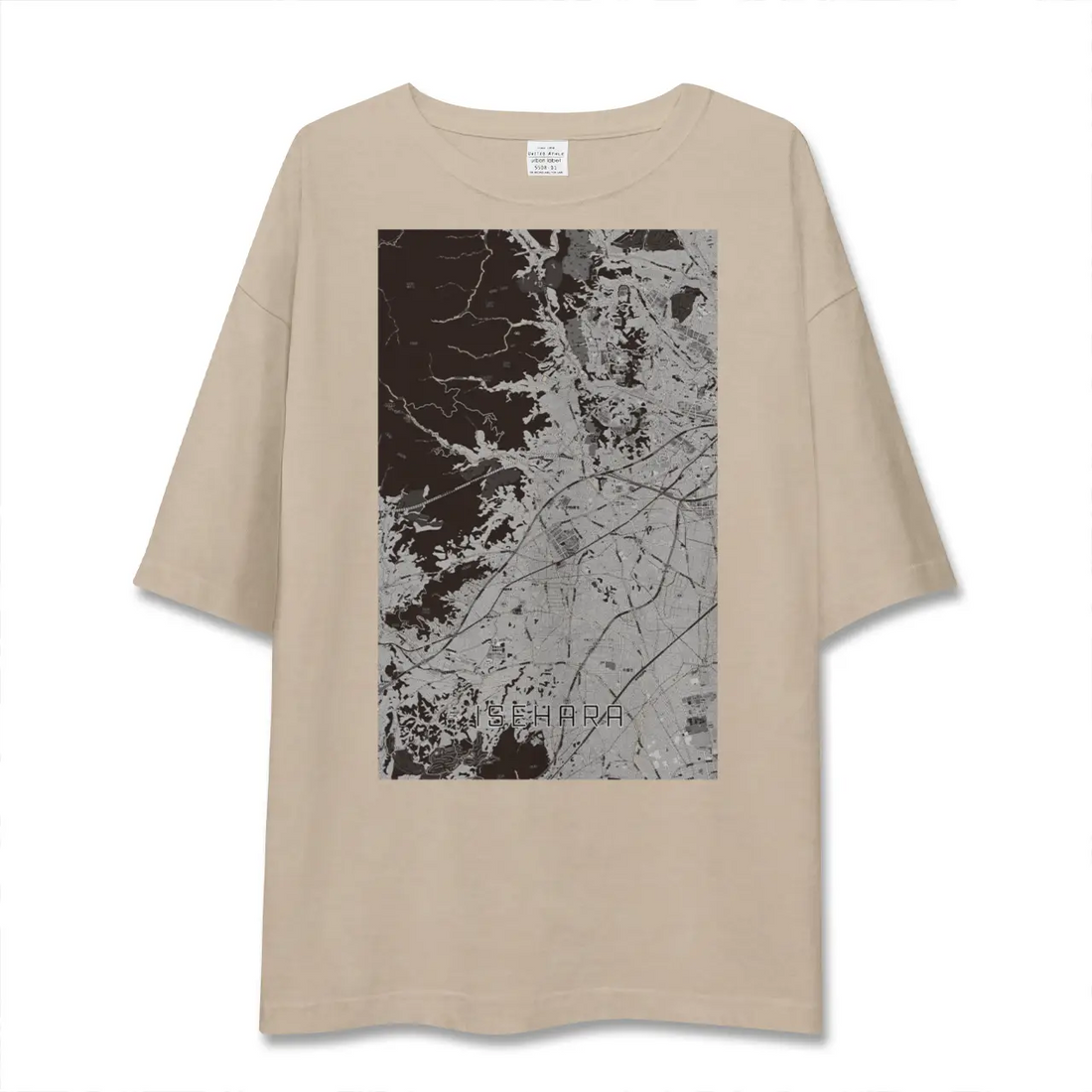 【伊勢原（神奈川県）】地図柄ビッグシルエットTシャツ