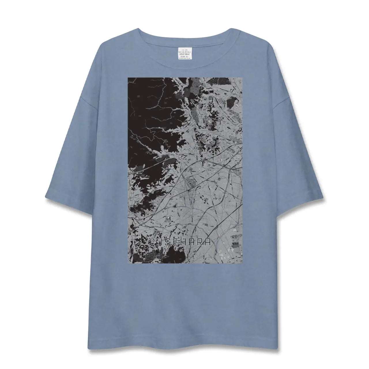 【伊勢原（神奈川県）】地図柄ビッグシルエットTシャツ