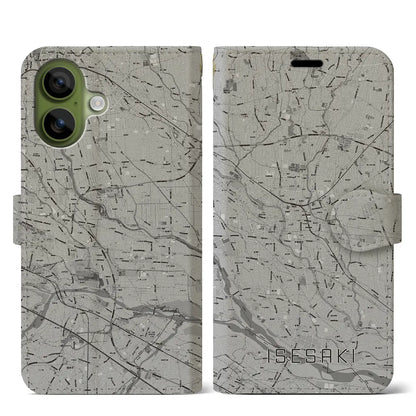 【伊勢崎（群馬県）】地図柄iPhoneケース（手帳タイプ）