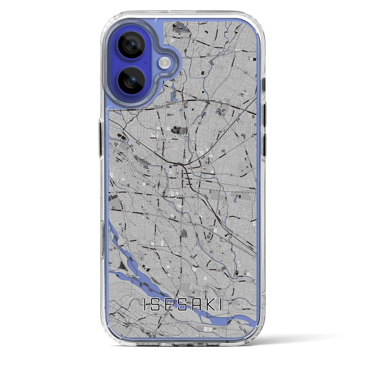 【伊勢崎（群馬県）】地図柄iPhoneケース（MagSafeタイプ）