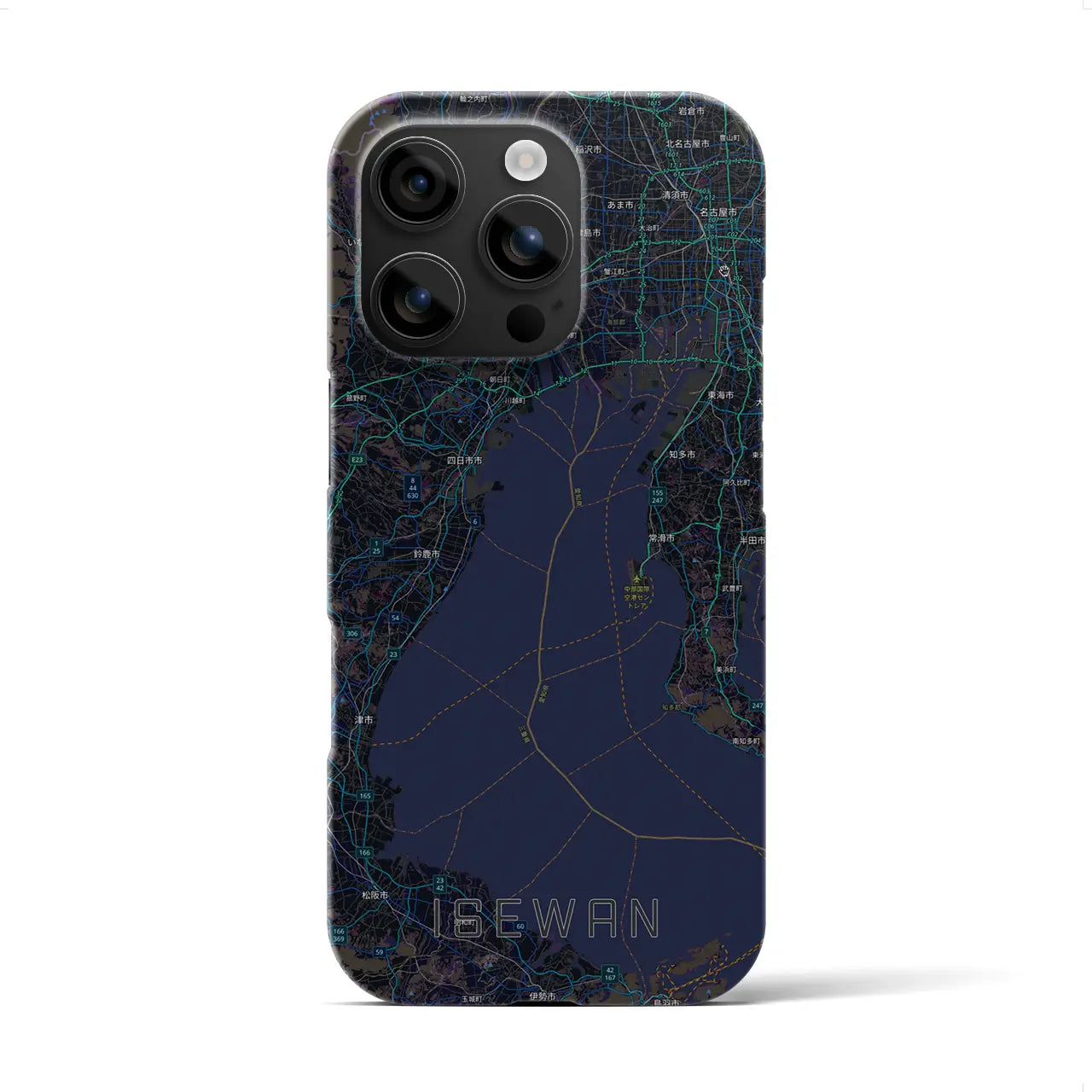 【伊勢湾（三重県）】地図柄iPhoneケース（バックカバータイプ）