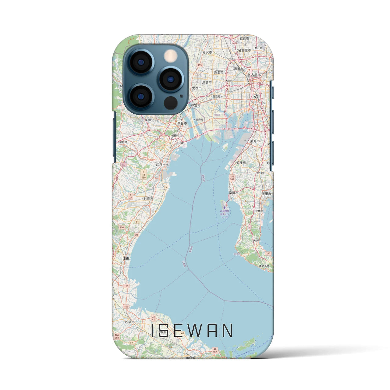 【伊勢湾（三重県）】地図柄iPhoneケース（バックカバータイプ）