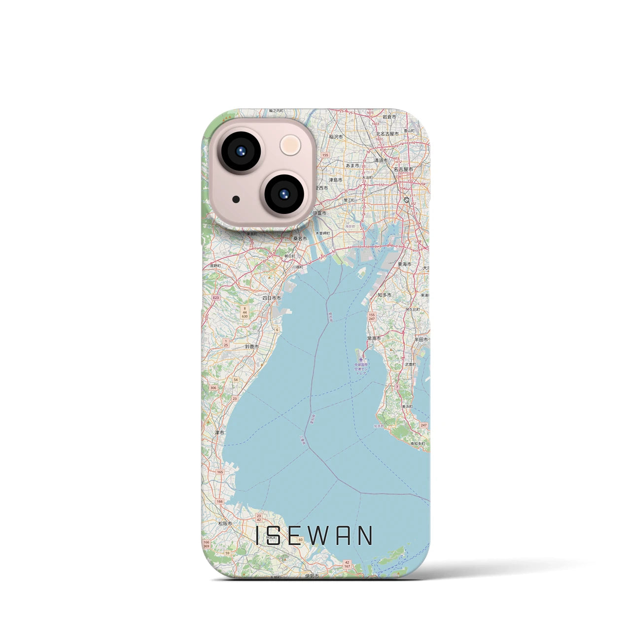 【伊勢湾（三重県）】地図柄iPhoneケース（バックカバータイプ）