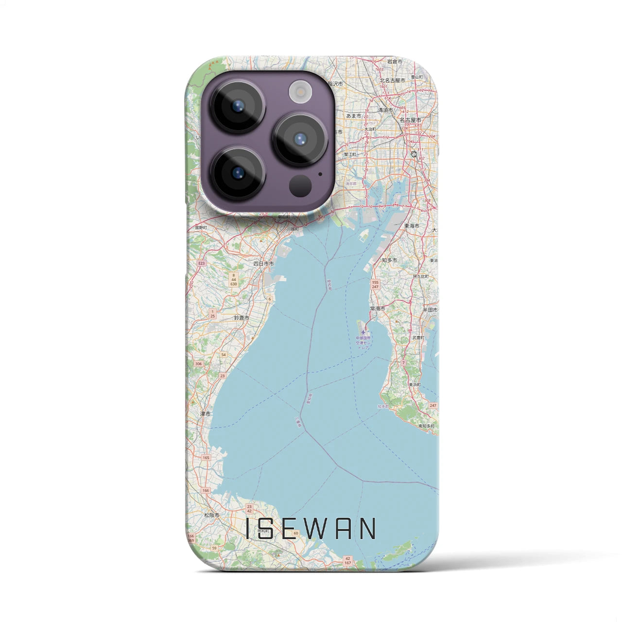 【伊勢湾（三重県）】地図柄iPhoneケース（バックカバータイプ）