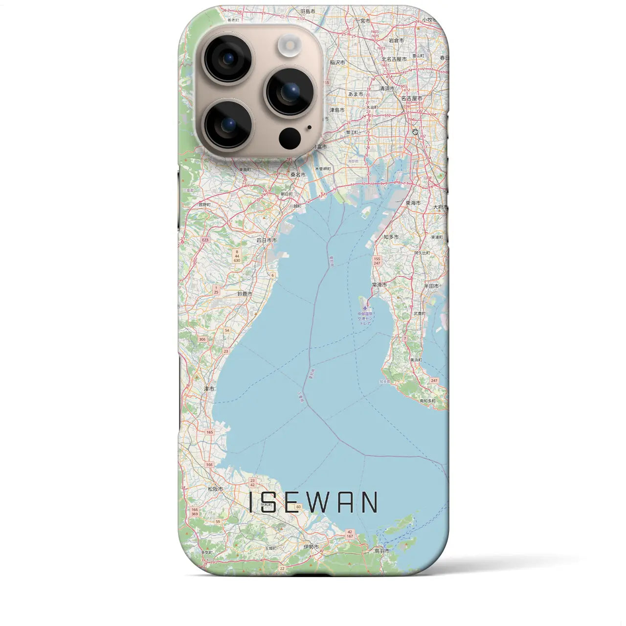 【伊勢湾（三重県）】地図柄iPhoneケース（バックカバータイプ）