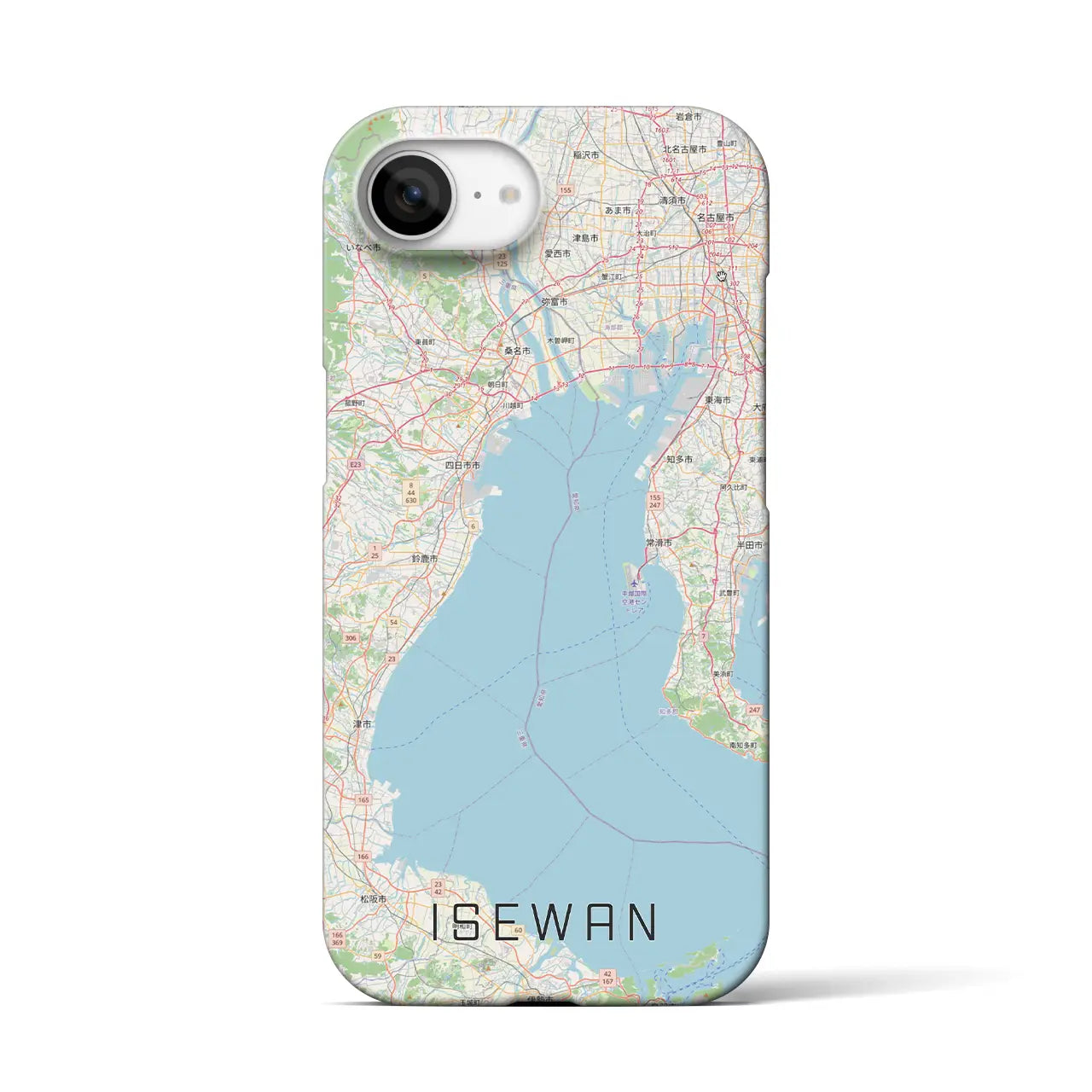 【伊勢湾（三重県）】地図柄iPhoneケース（バックカバータイプ）