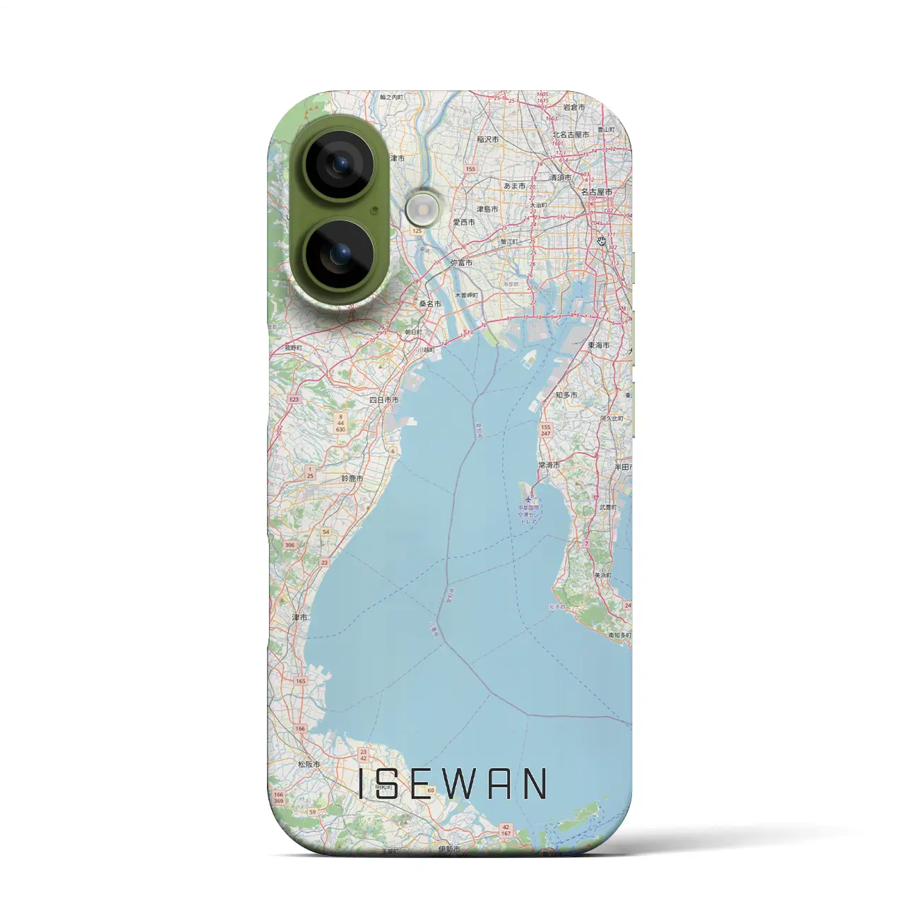 【伊勢湾（三重県）】地図柄iPhoneケース（バックカバータイプ）