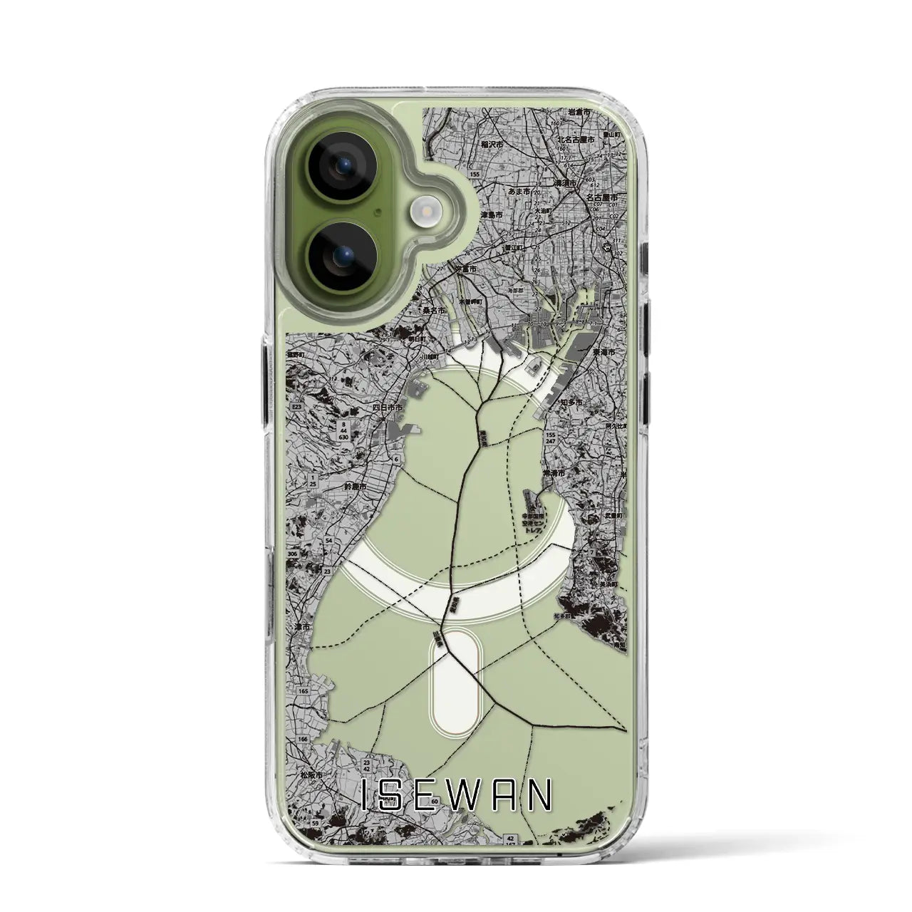 【伊勢湾（三重県）】地図柄iPhoneケース（MagSafeタイプ）