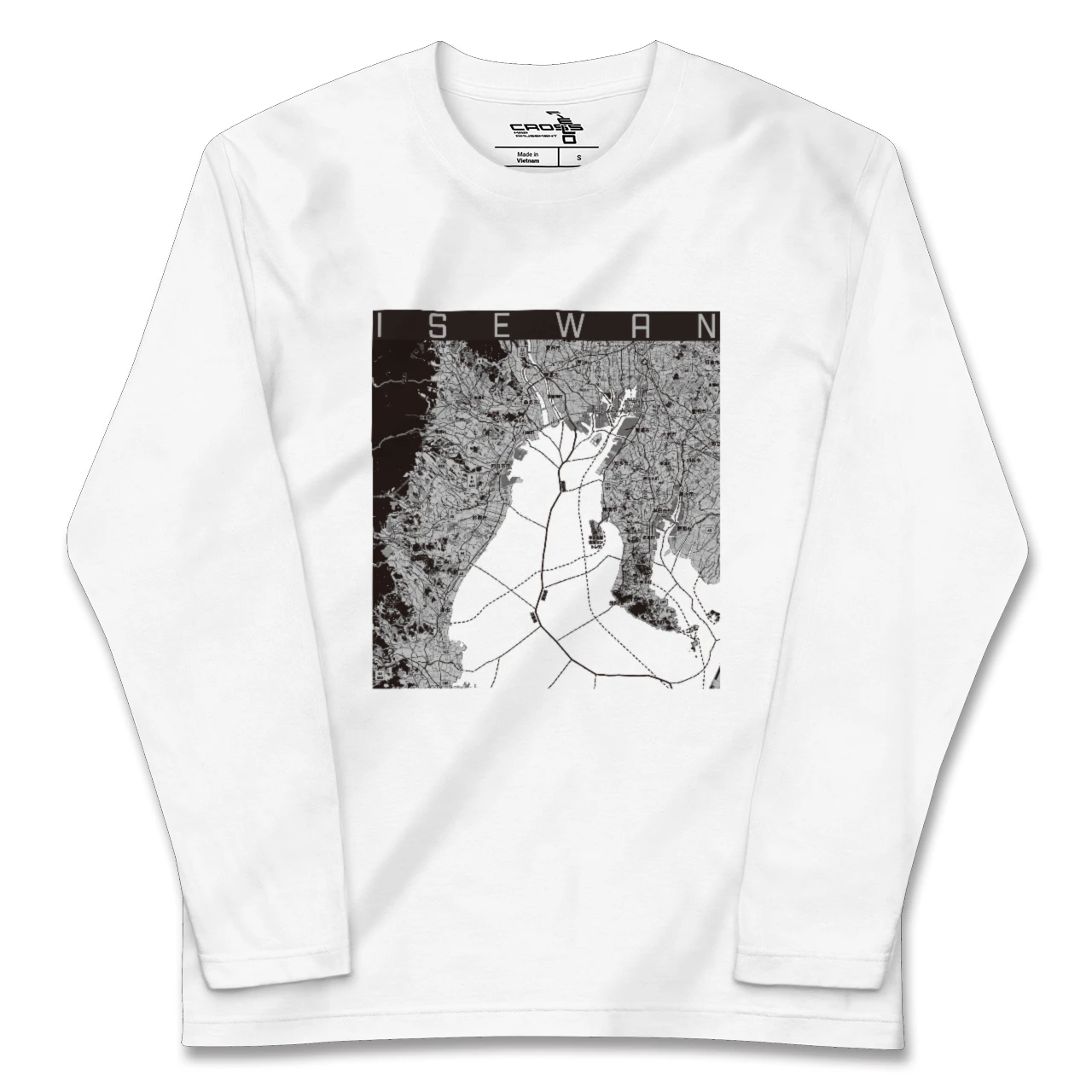 【伊勢湾（三重県）】地図柄ロングスリーブTシャツ