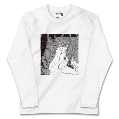 【伊勢湾（三重県）】地図柄ロングスリーブTシャツ