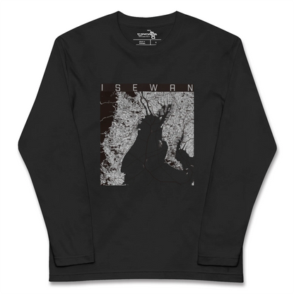 【伊勢湾（三重県）】地図柄ロングスリーブTシャツ