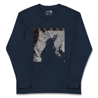 【伊勢湾（三重県）】地図柄ロングスリーブTシャツ