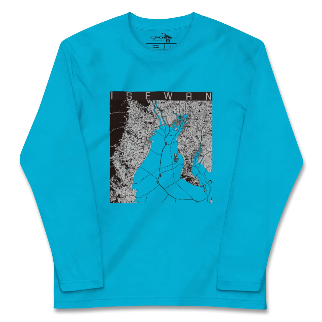 【伊勢湾（三重県）】地図柄ロングスリーブTシャツ