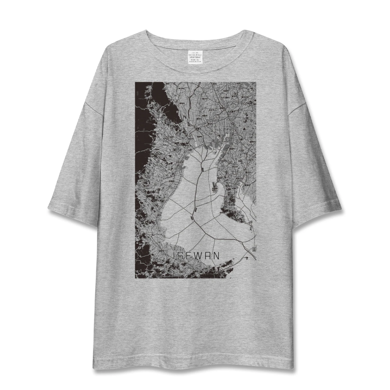 【伊勢湾（三重県）】地図柄ビッグシルエットTシャツ