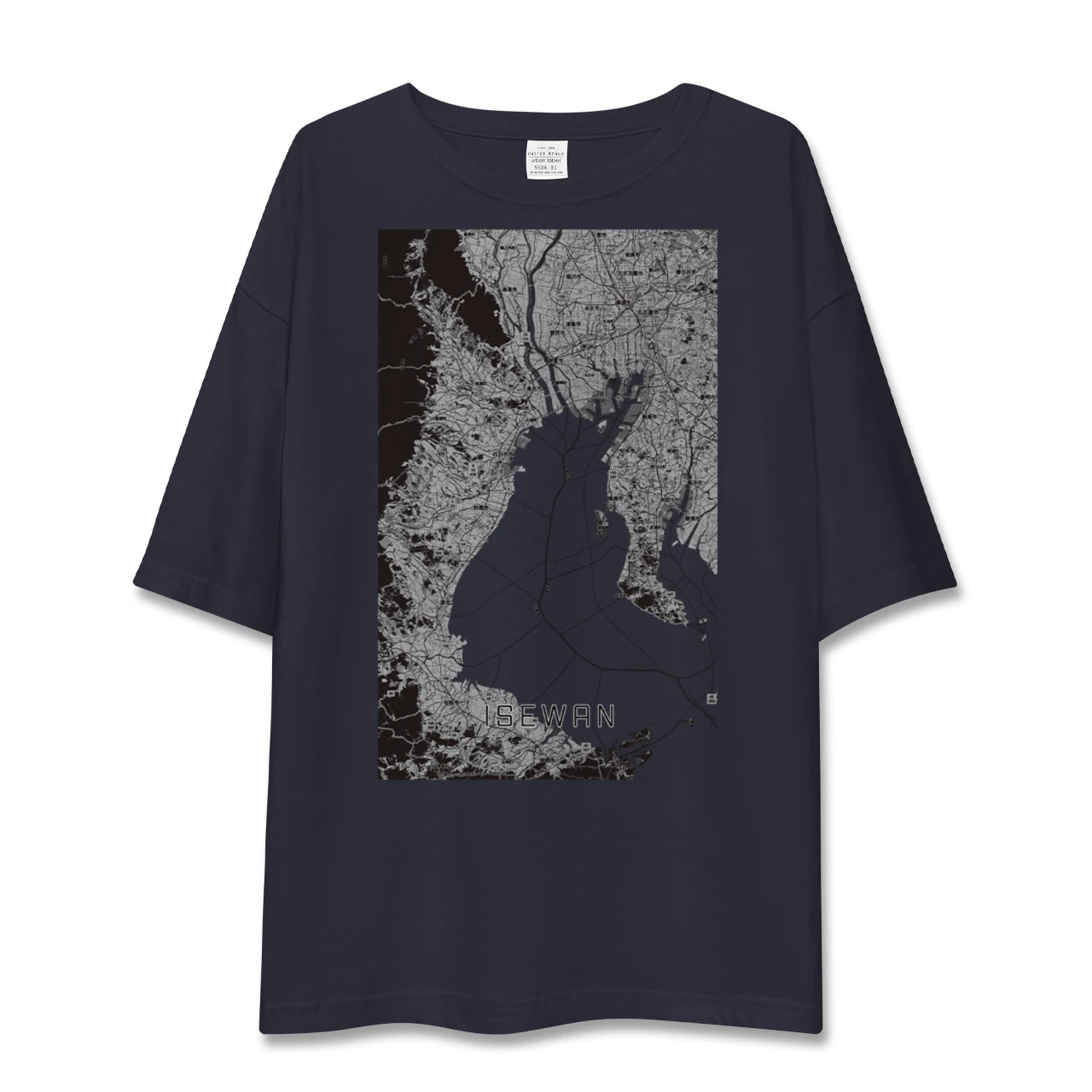 【伊勢湾（三重県）】地図柄ビッグシルエットTシャツ