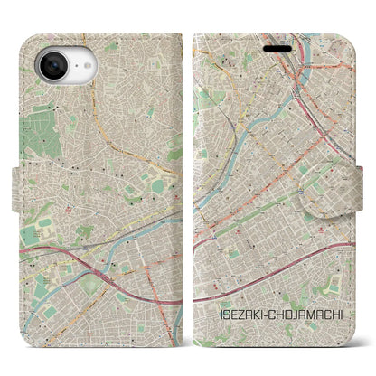 【伊勢佐木長者町（神奈川県）】地図柄iPhoneケース（手帳タイプ）