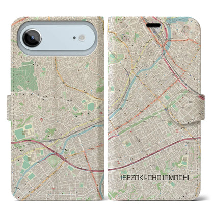 【伊勢佐木長者町（神奈川県）】地図柄iPhoneケース（手帳タイプ）