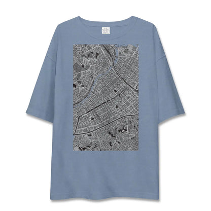 【伊勢佐木長者町（神奈川県）】地図柄ビッグシルエットTシャツ