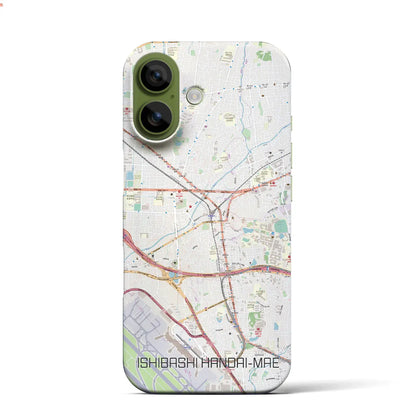 【石橋阪大前（大阪府）】地図柄iPhoneケース（バックカバータイプ）