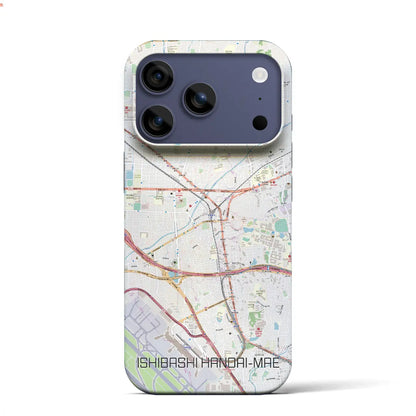 【石橋阪大前（大阪府）】地図柄iPhoneケース（バックカバータイプ）