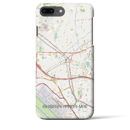 【石橋阪大前（大阪府）】地図柄iPhoneケース（バックカバータイプ）