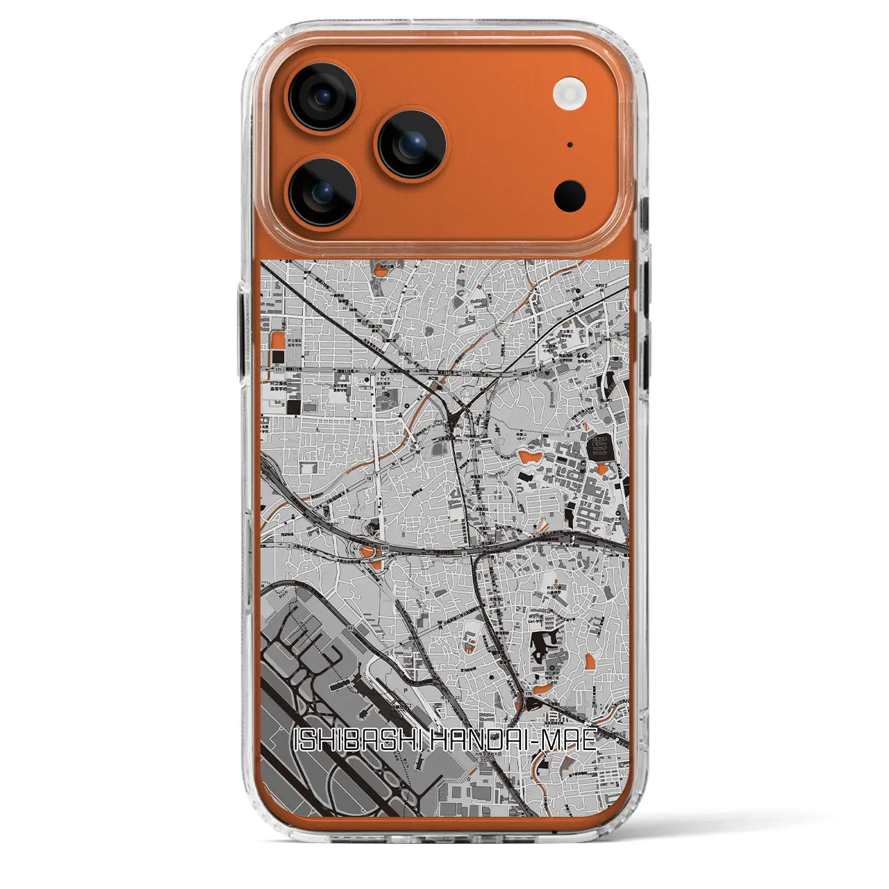 【石橋阪大前（大阪府）】地図柄iPhoneケース（MagSafeタイプ）