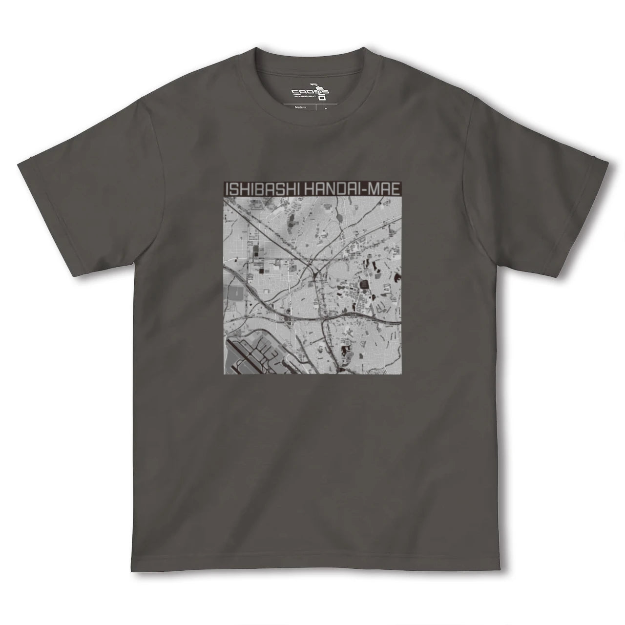 【石橋阪大前（大阪府）】地図柄ヘビーウェイトTシャツ