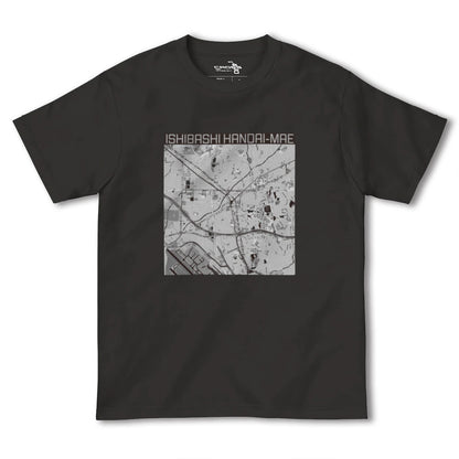 【石橋阪大前（大阪府）】地図柄ヘビーウェイトTシャツ