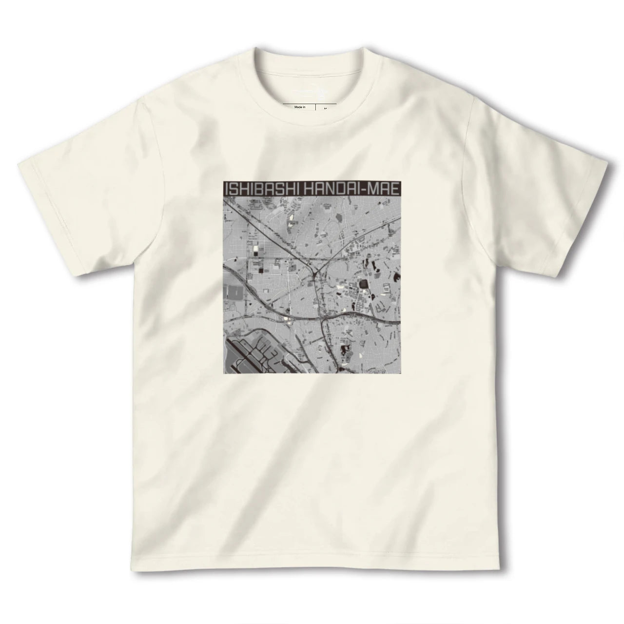 【石橋阪大前（大阪府）】地図柄ヘビーウェイトTシャツ