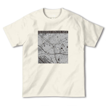 【石橋阪大前（大阪府）】地図柄ヘビーウェイトTシャツ