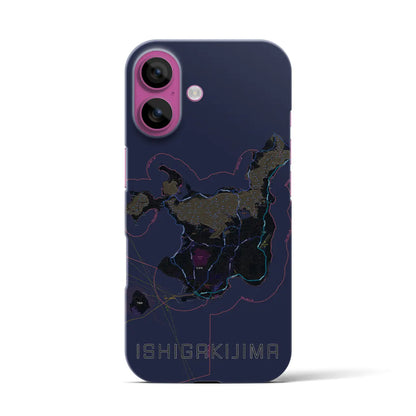 【石垣島（沖縄県）】地図柄iPhoneケース（バックカバータイプ）