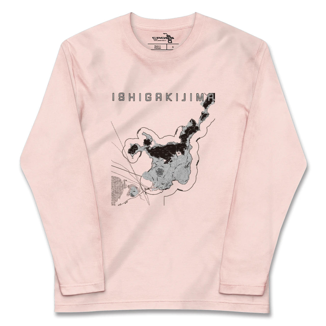 【石垣島（沖縄県）】地図柄ロングスリーブTシャツ