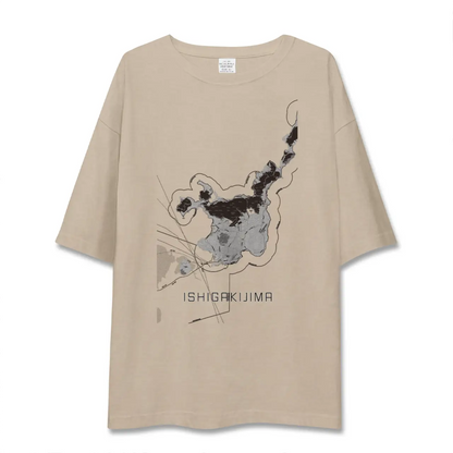 【石垣島（沖縄県）】地図柄ビッグシルエットTシャツ