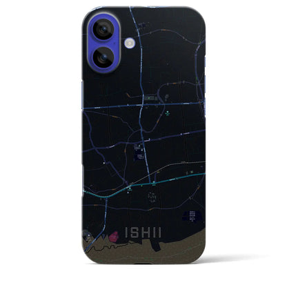 【石井（徳島県）】地図柄iPhoneケース（バックカバータイプ）