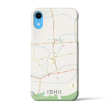 【石井（徳島県）】地図柄iPhoneケース（バックカバータイプ）