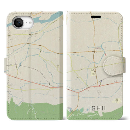 【石井（徳島県）】地図柄iPhoneケース（手帳タイプ）