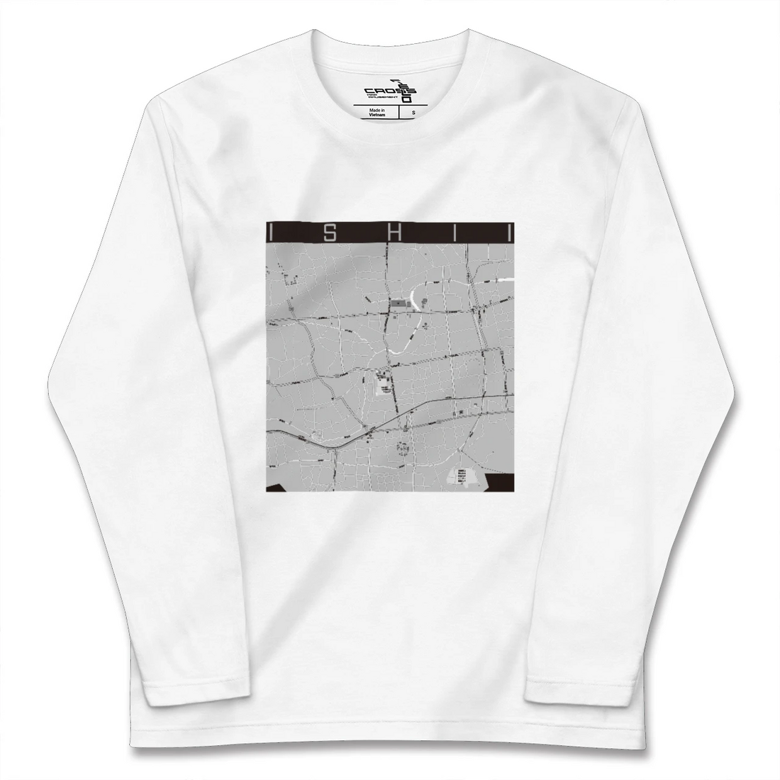 【石井(徳島県)】地図柄ロングスリーブTシャツ