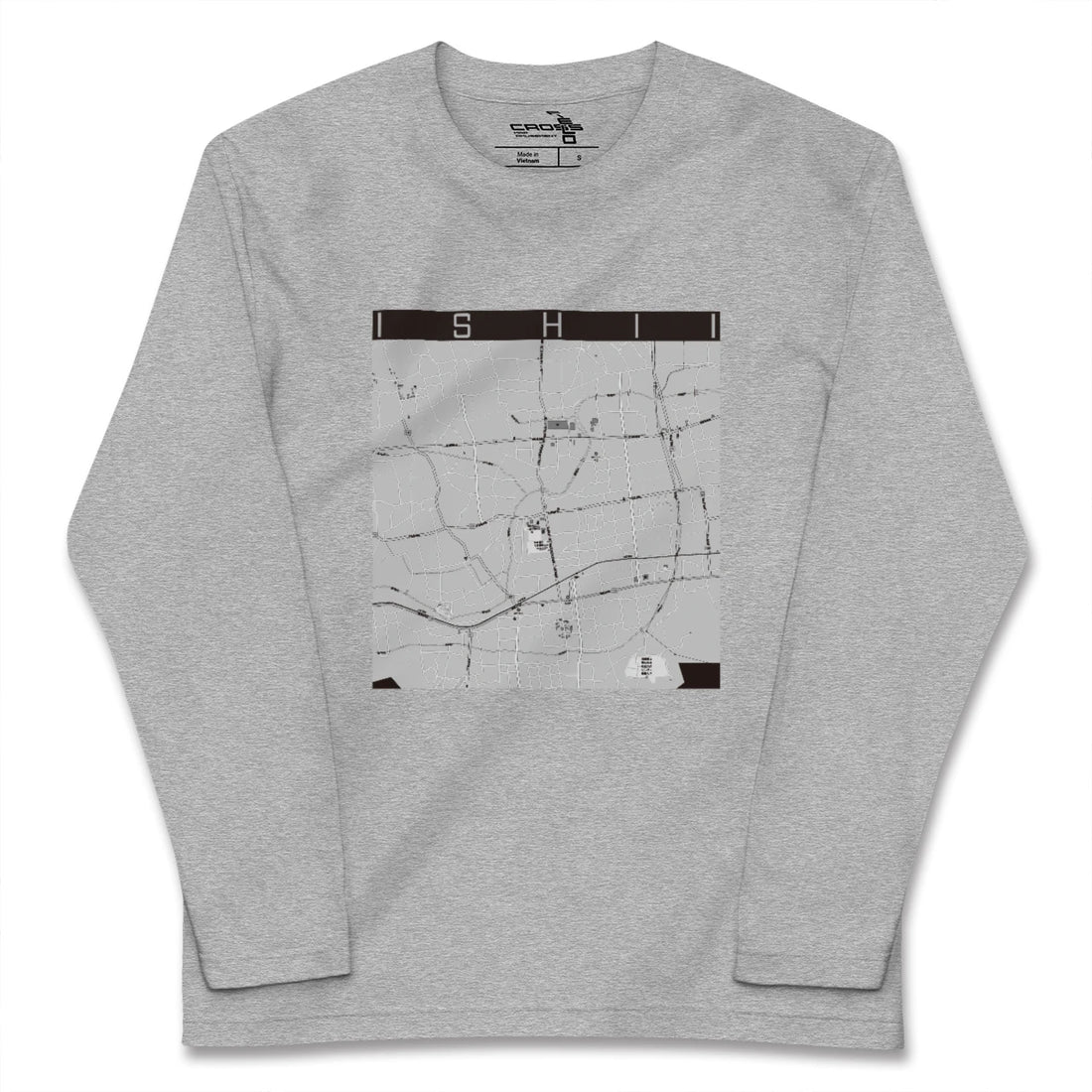 【石井(徳島県)】地図柄ロングスリーブTシャツ