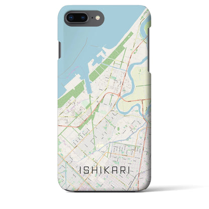【石狩（北海道）】地図柄iPhoneケース（バックカバータイプ）