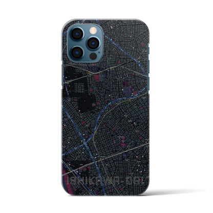 【石川台（東京都）】地図柄iPhoneケース（バックカバータイプ）