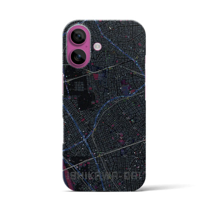 【石川台（東京都）】地図柄iPhoneケース（バックカバータイプ）