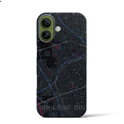 【石川台（東京都）】地図柄iPhoneケース（バックカバータイプ）